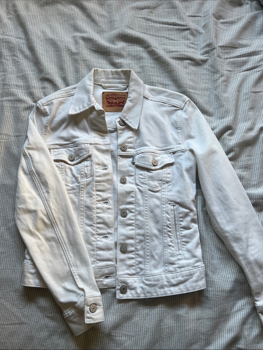 Levi's Women's White Denim Trucker Jacket